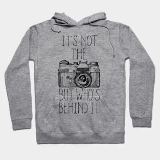 Camera black ink Hoodie